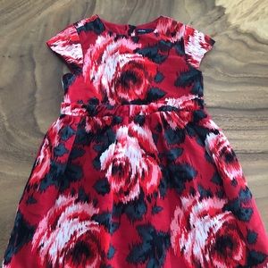 Gap Rose Holiday Dress Little Girls size 5